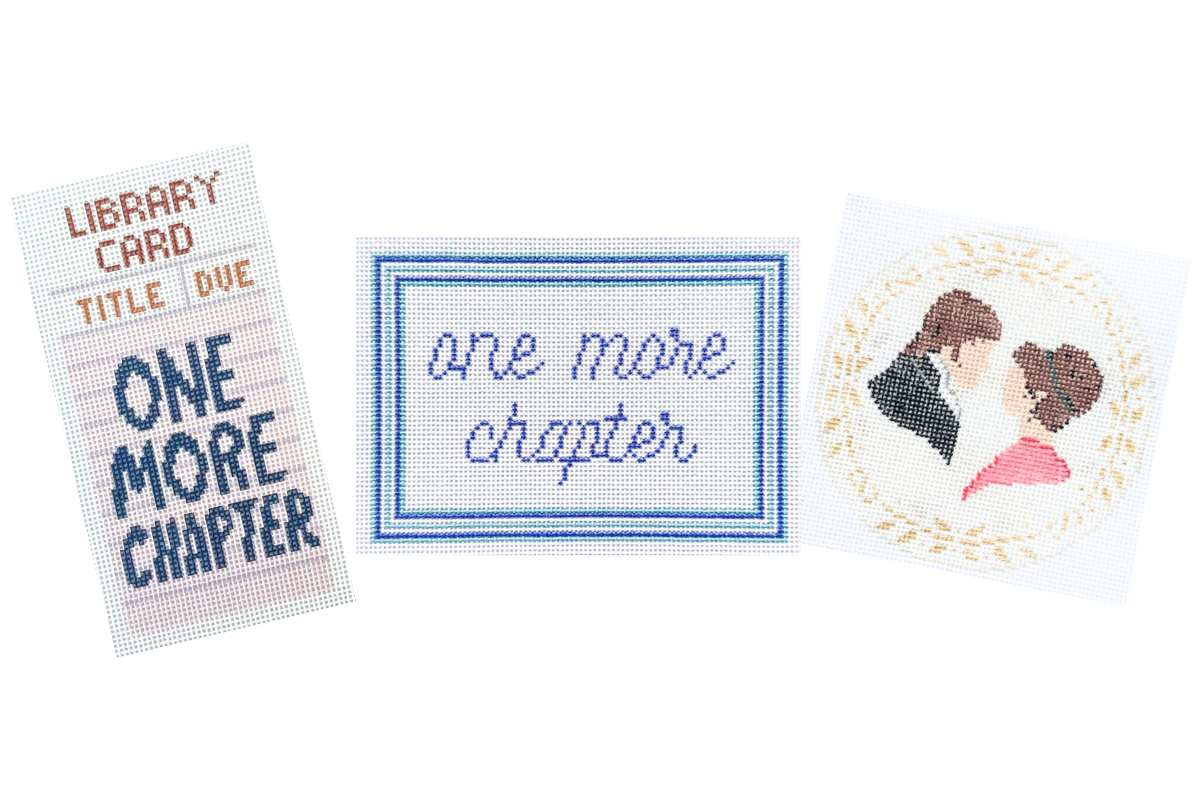 Bookish Needlepoint Canvases